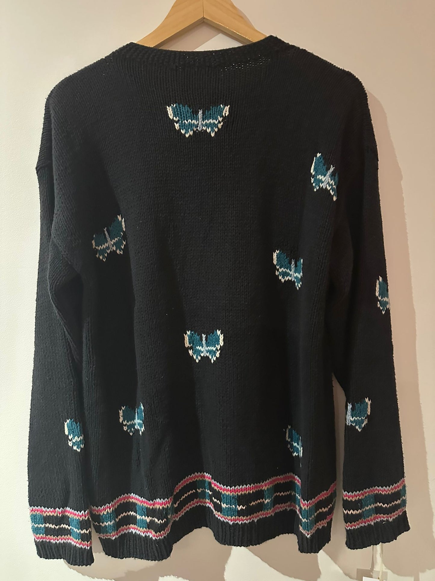 FUN-KNITZ Vintage cotton knit cardigan Size L