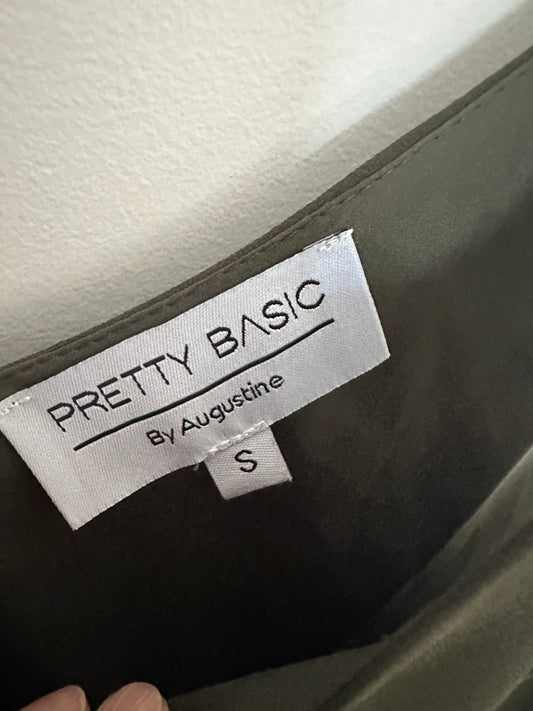 BETTY BASICS Moss Green Cami Size S