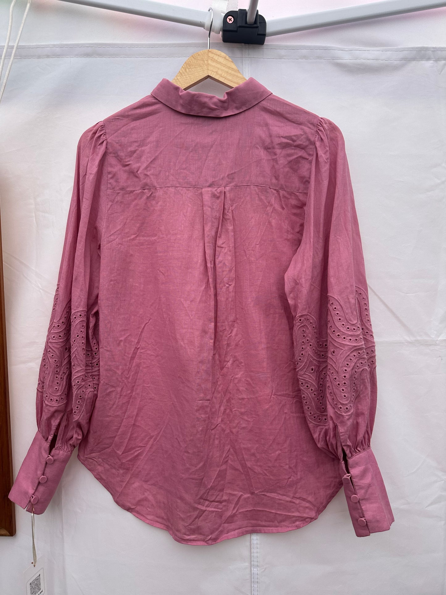 DECJUBA Linen/ cotton blouse with sleeve details Size 10