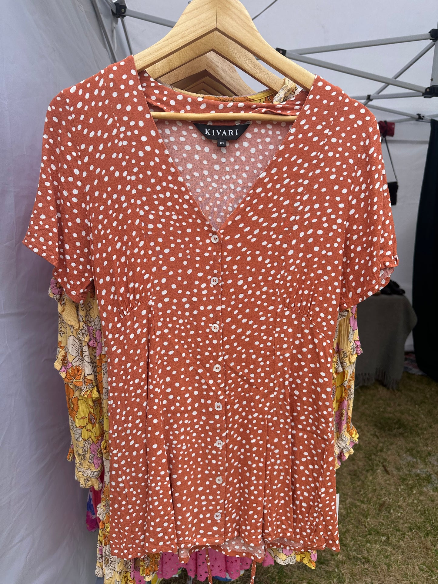 KIVARI polka dott mini dress Size XS