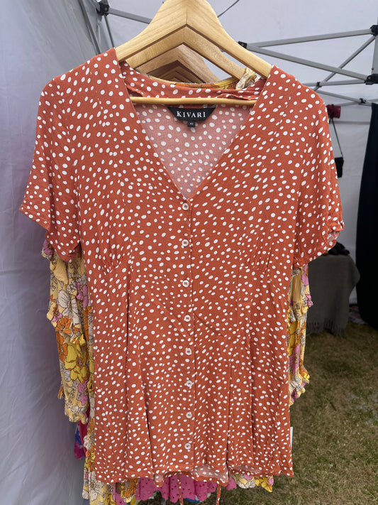 KIVARI polka dott mini dress Size XS