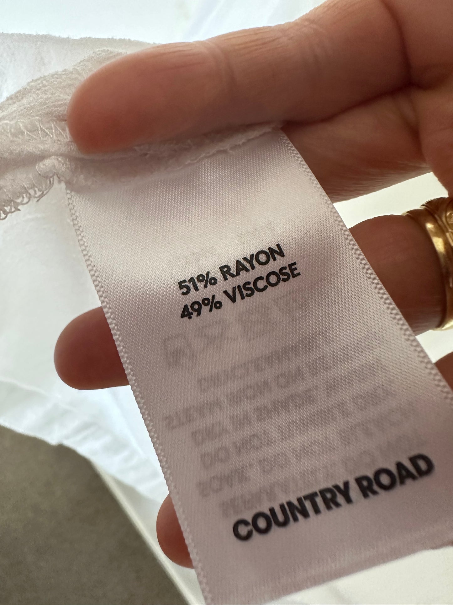 COUNTRY ROAD Black embroidery blouse Size M