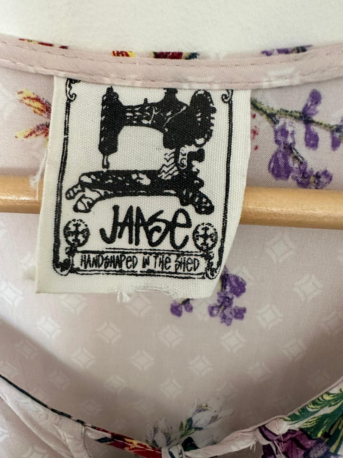 JAASE floral summer dress with green hem Size 8/10