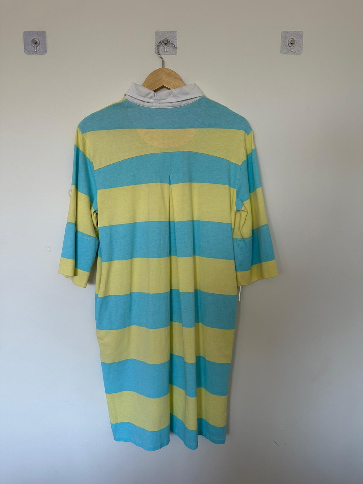 BINNY Lemon pie in the sky rugby shirt dress Size S/8