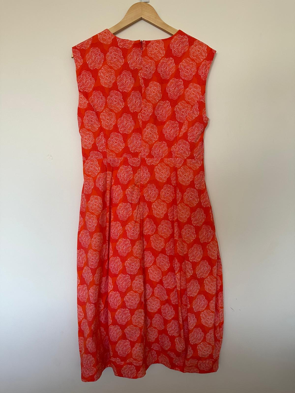 ESPLANADE Orange sleeveless dress Size 14
