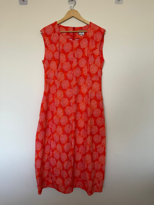 ESPLANADE Orange sleeveless dress Size 14