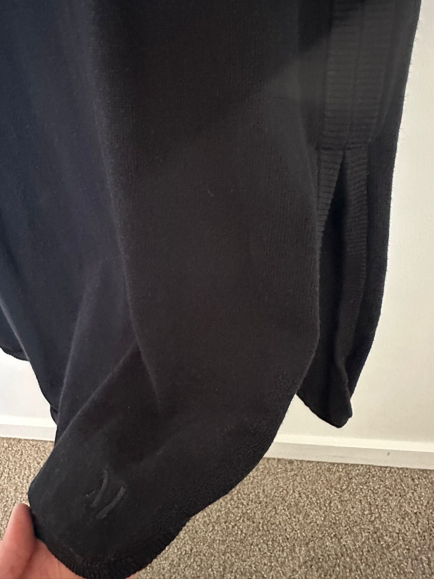 MARLOW Black midi dress Size XL