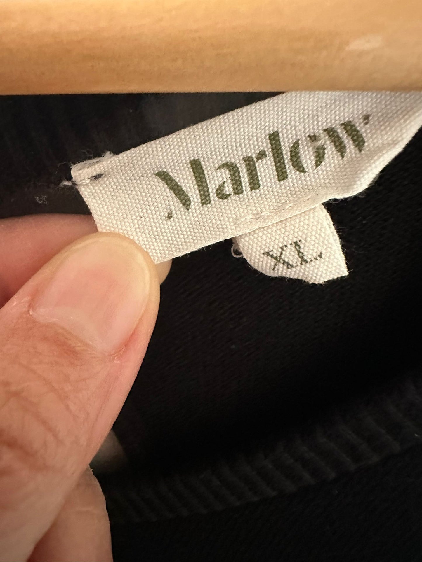 MARLOW Black midi dress Size XL