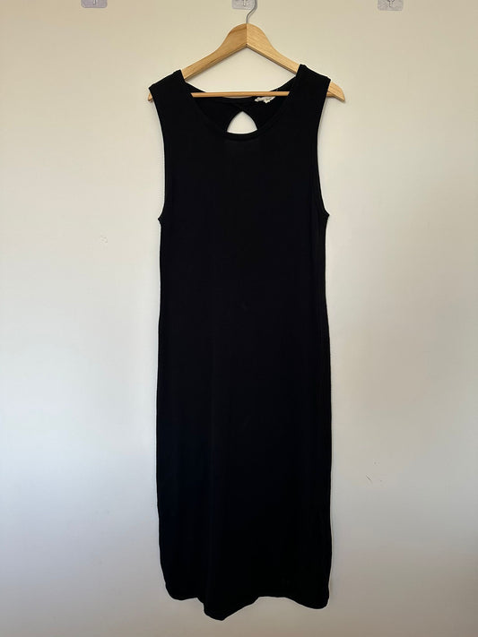 MARLOW Black midi dress Size XL
