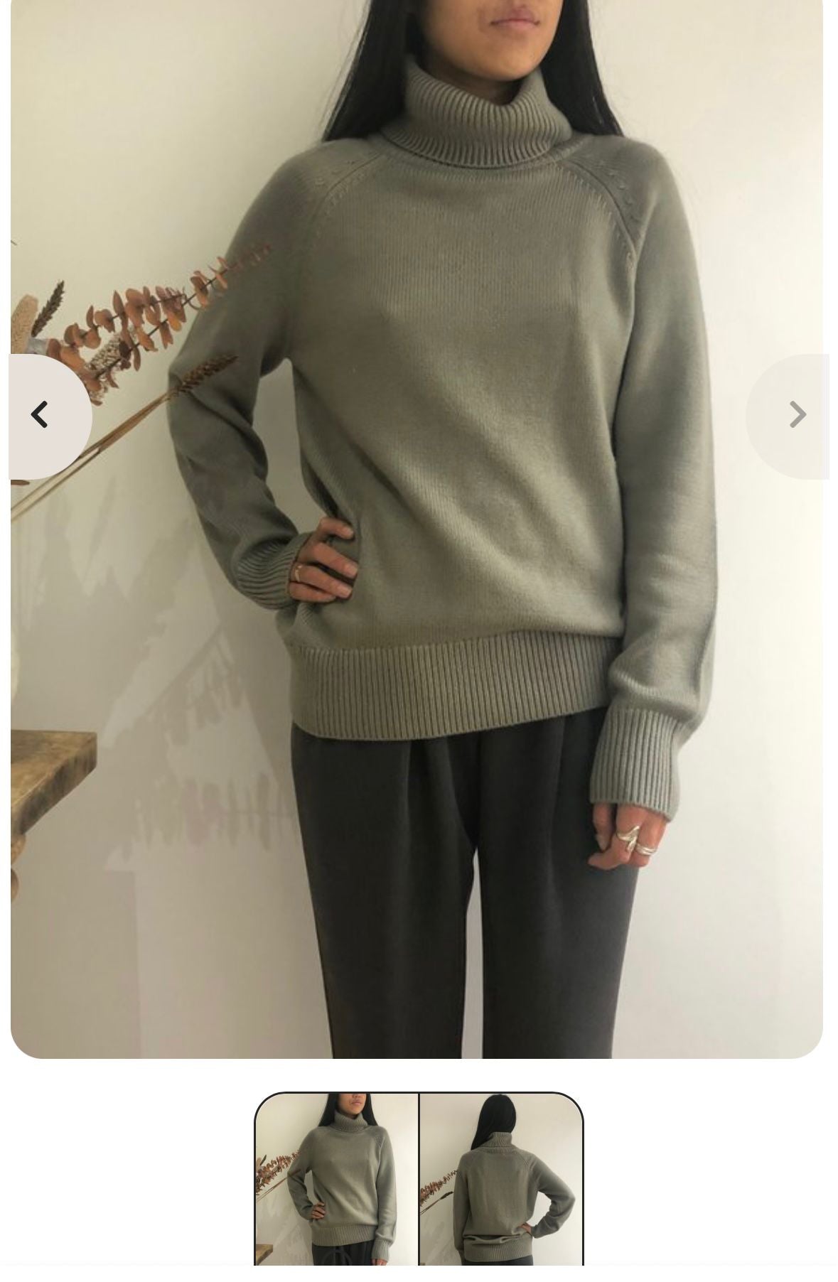 ASSEMBLY LABEL Ribbed roll neck Jumper Size 8 (fits 10)