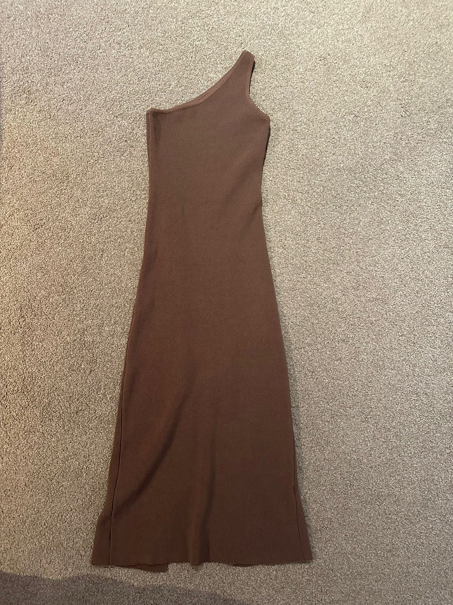 DISSH One shoulder ribbed midi dress Size L