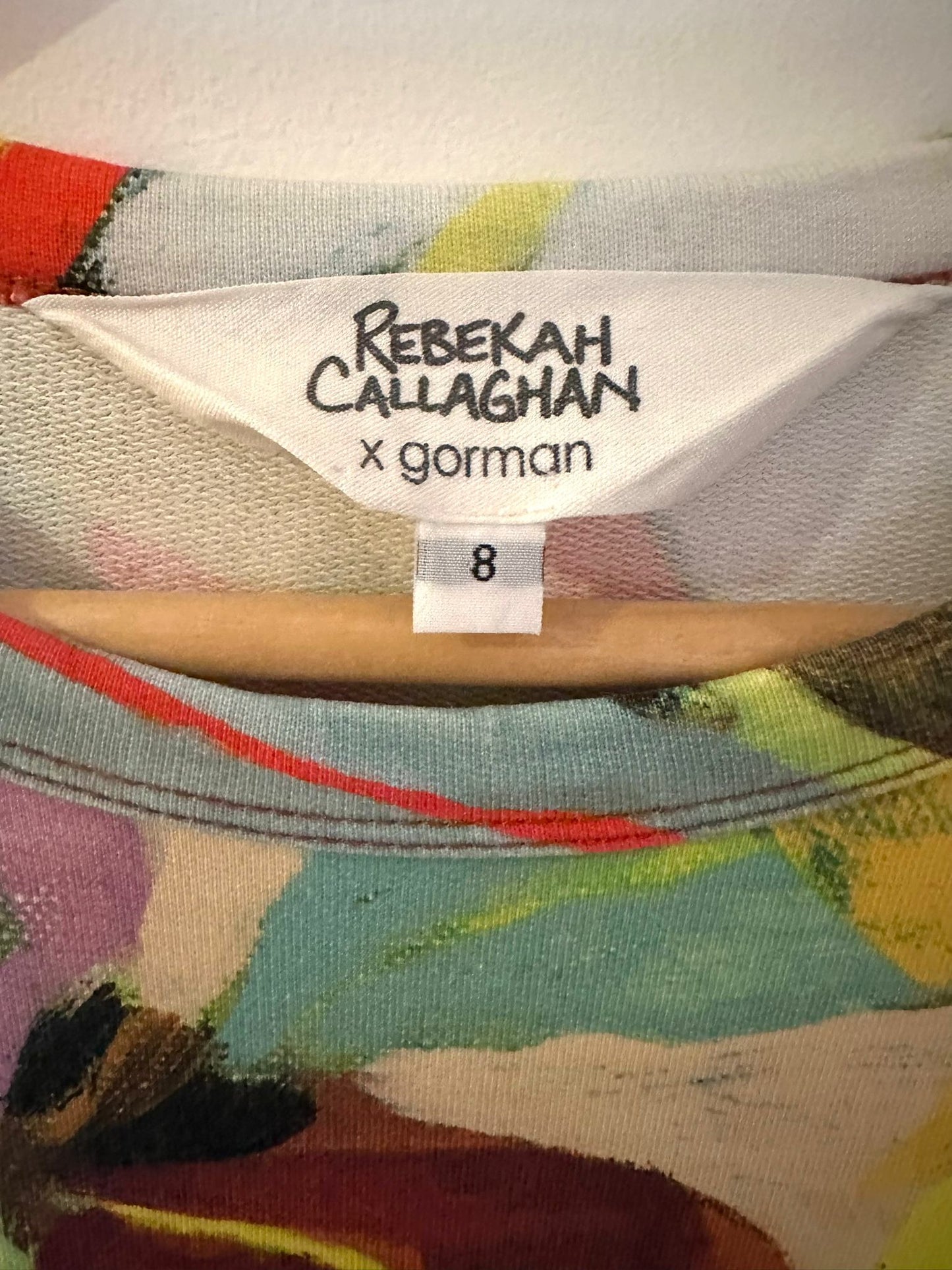 REBEKAH CALLAGHAN X GORMAN Leaf print dress Size 8
