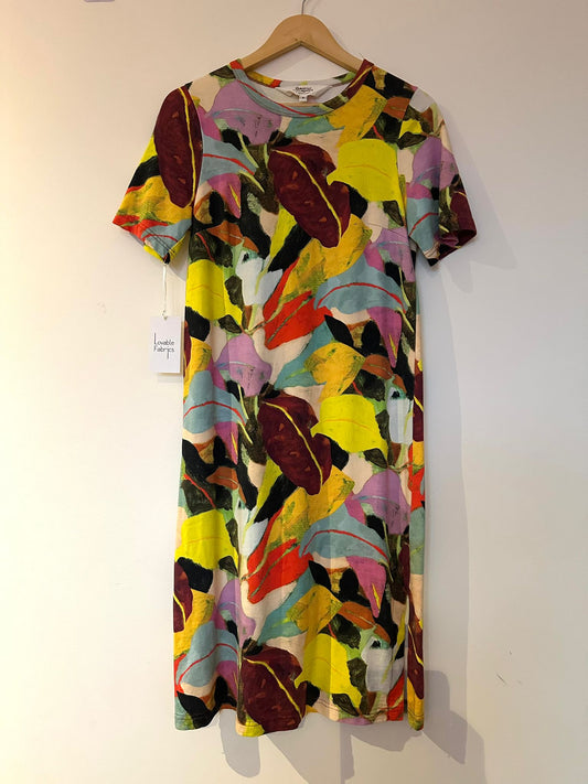 REBEKAH CALLAGHAN X GORMAN Leaf print dress Size 8