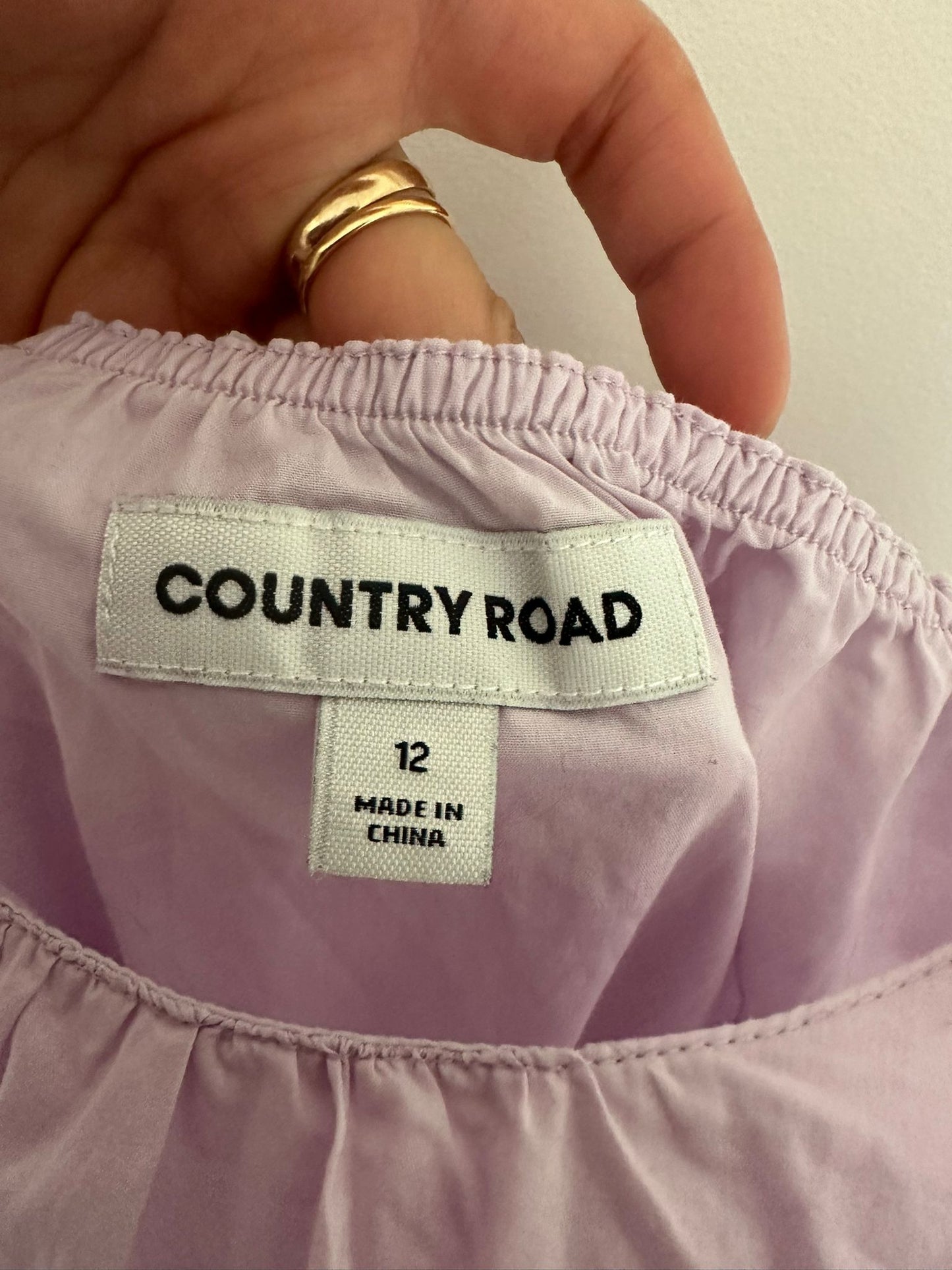 COUNTRY ROAD purple tiered cami dress Size 12
