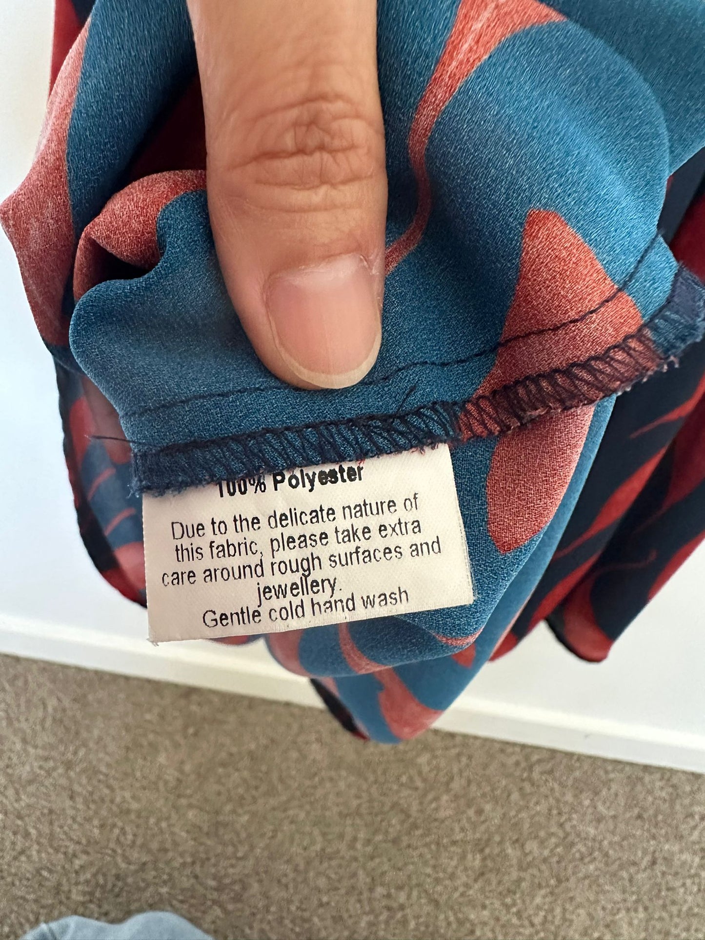 RICOCHET Navy/ red slip dress Size 10