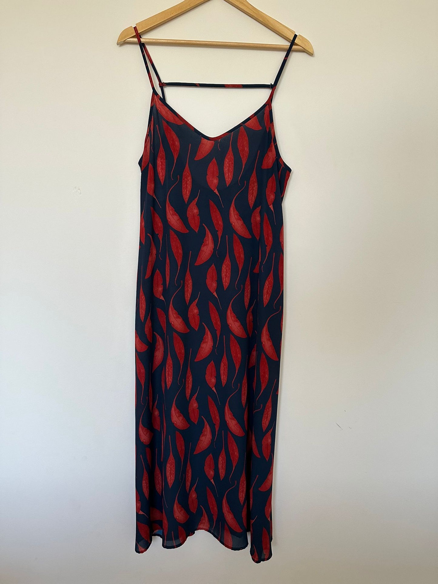 RICOCHET Navy/ red slip dress Size 10