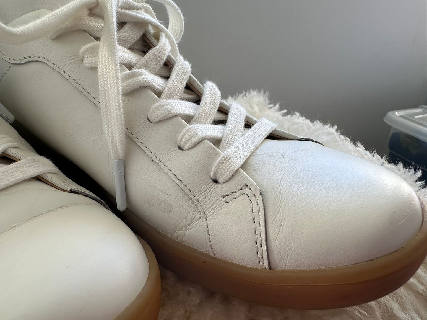 BARED FOOTWEAR White leather sneakers Size 41
