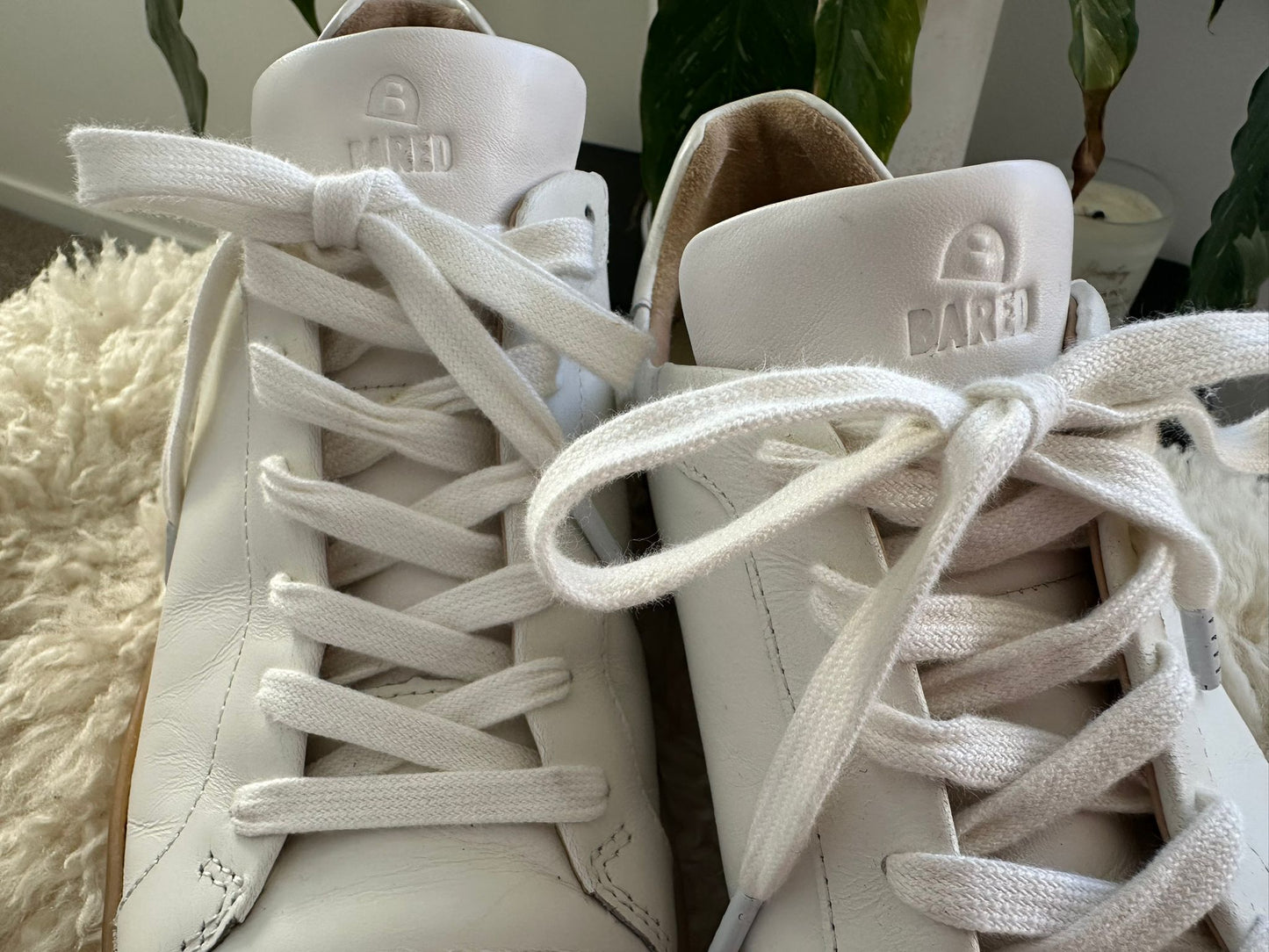 BARED FOOTWEAR White leather sneakers Size 41