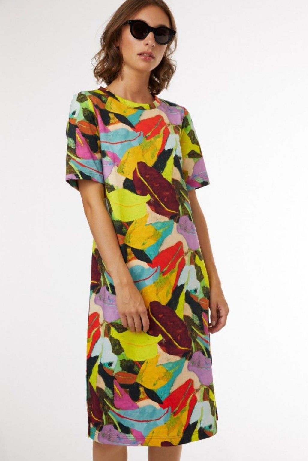 REBEKAH CALLAGHAN X GORMAN Leaf print dress Size 8