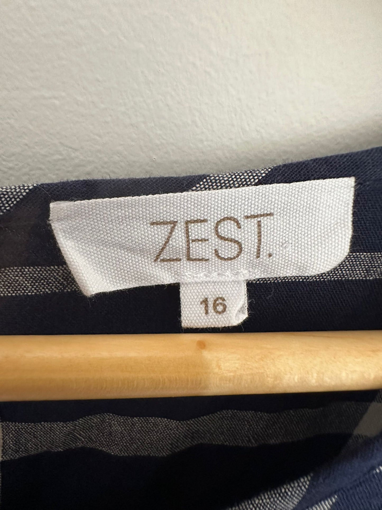 ZEST Navy Cotton dress Size 16